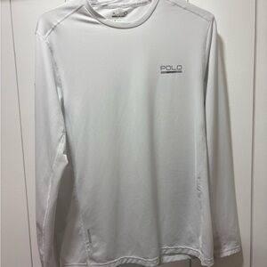 Polo Ralph Lauren Shirt Mens Medium White Long Sleeve Performance Stretch